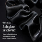Black Scrunchie aus Seide