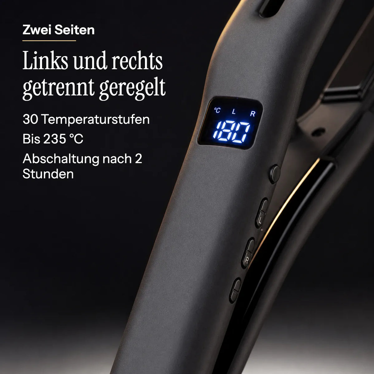 Black Gold™ Dual Plate Glätteisen