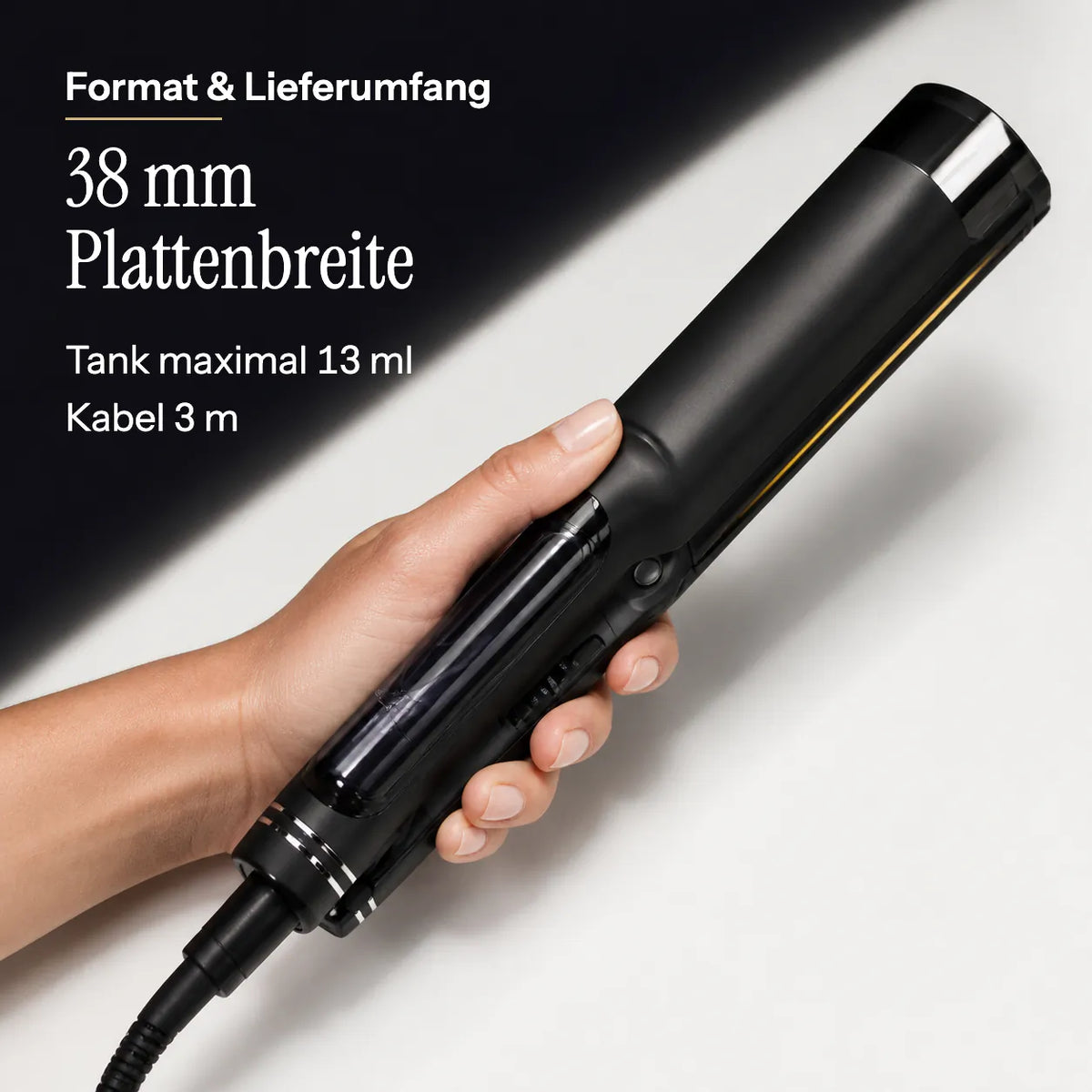 Black Gold™ Steam Styler Glätteisen