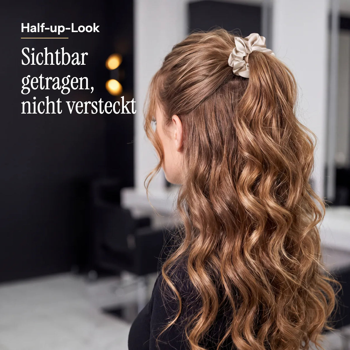 Gold Scrunchie aus Seide
