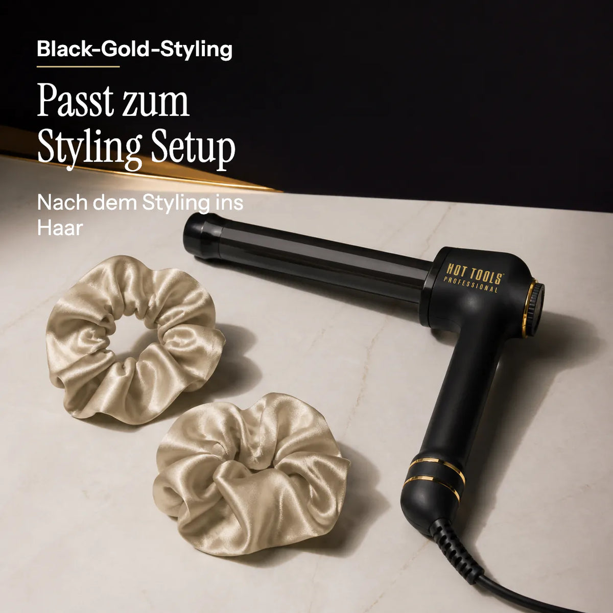 Gold Scrunchie aus Seide