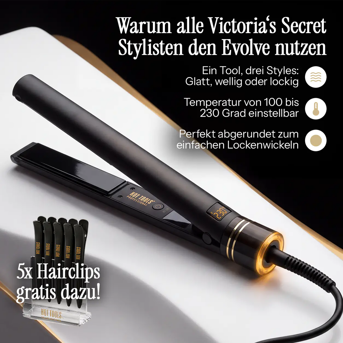 Black Gold™ Evolve Glätteisen